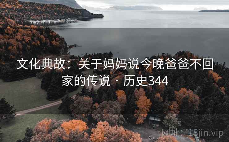 文化典故:关于妈妈说今晚爸爸不回家的传说 · 历史344 文化典故:关于妈妈说今晚爸爸不回家的传说 · 历史344